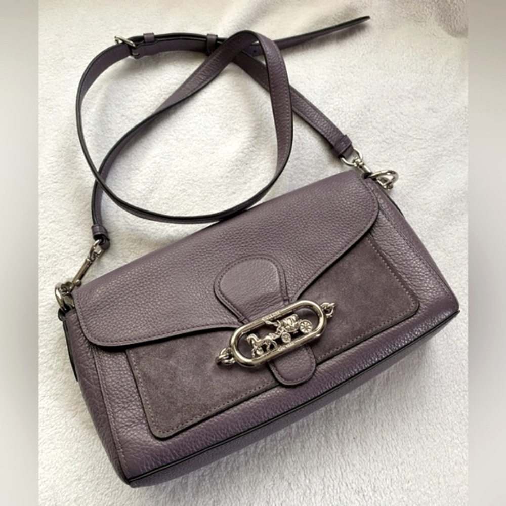 Coach Jade small dusty lavender convertible clutch crossbody shoulder bag